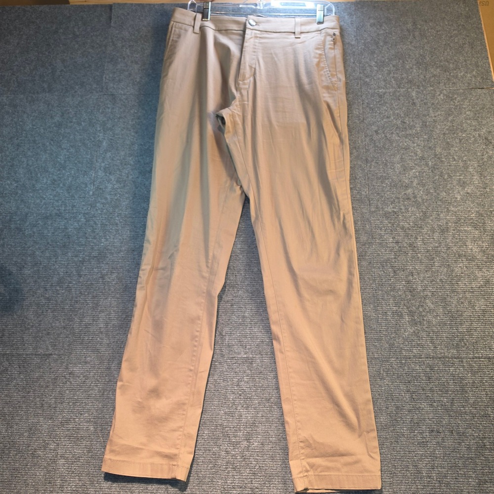Birddogs Chino Pants Mens 32x32 Khaki Tan Excellent Stretch Performance Trousers